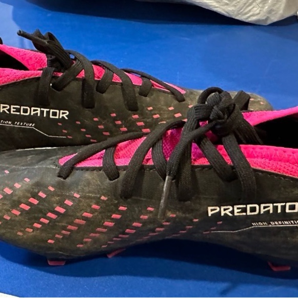 Adidas Predator Cleats - Black and Pink